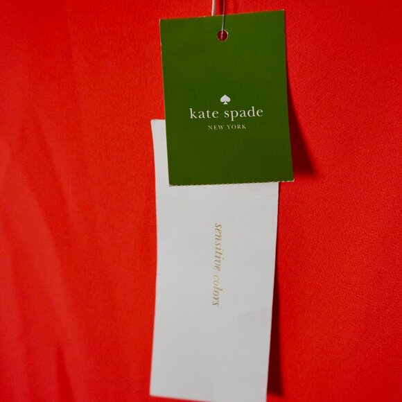 Elegant Kate Spade 3/4 Sleeve Shift Dress - Flounce Hem Peplum - Picture 6 of 6